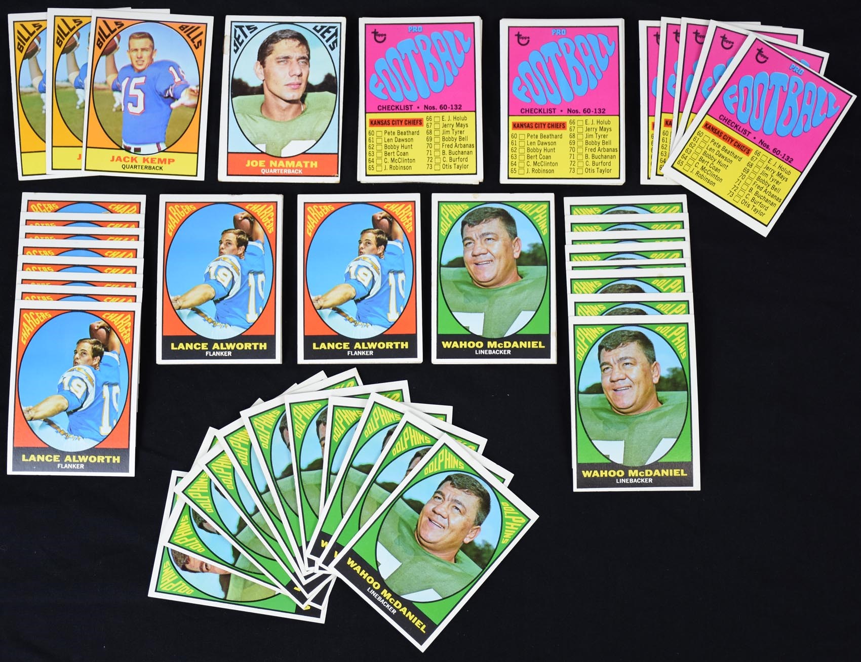 Football Cards - 1967 Topps Football Stars Cards with Others (750+)