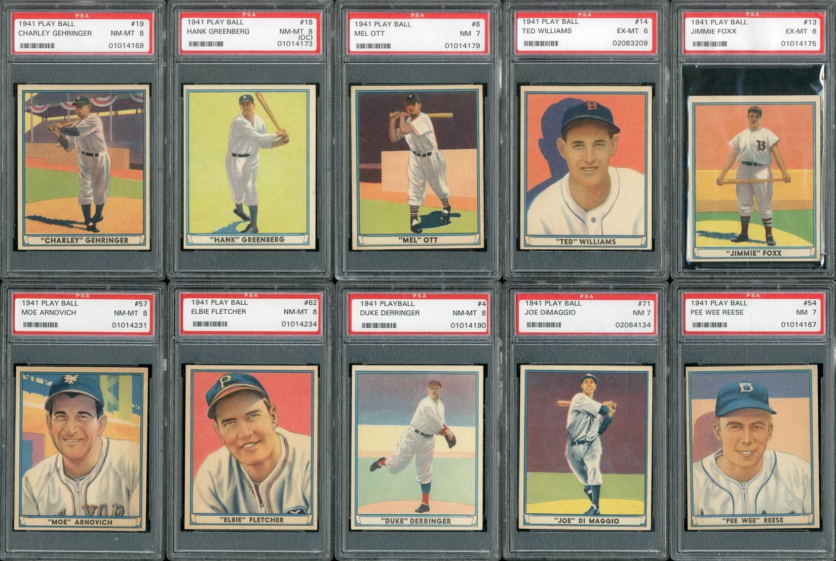 Baseball and Trading Cards - High Grade 1941 Play Ball PSA Graded Complete Set - #11 on PSA Registry (6.53 GPA)