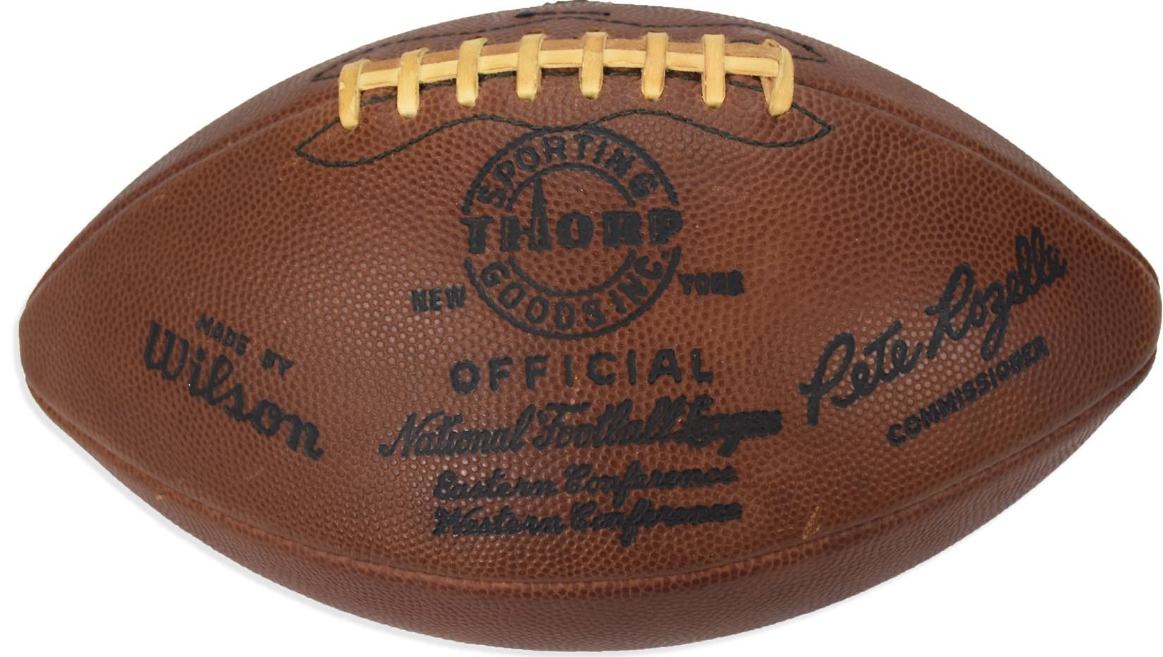 - 1960s Official NFL Pete Rozelle Game Used Football