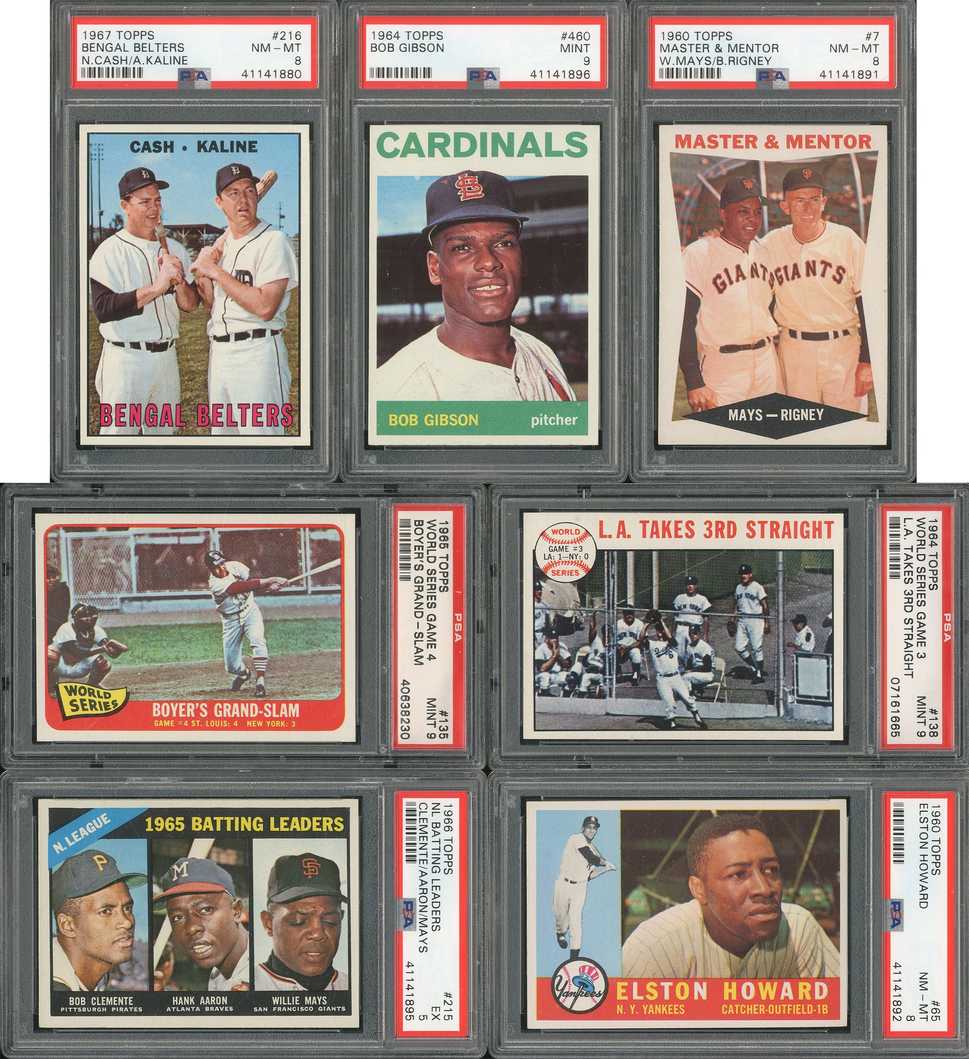 Baseball and Trading Cards - 1950s-60s Topps High Grade Collection w/Mantle & Two PSA 9s (50+)