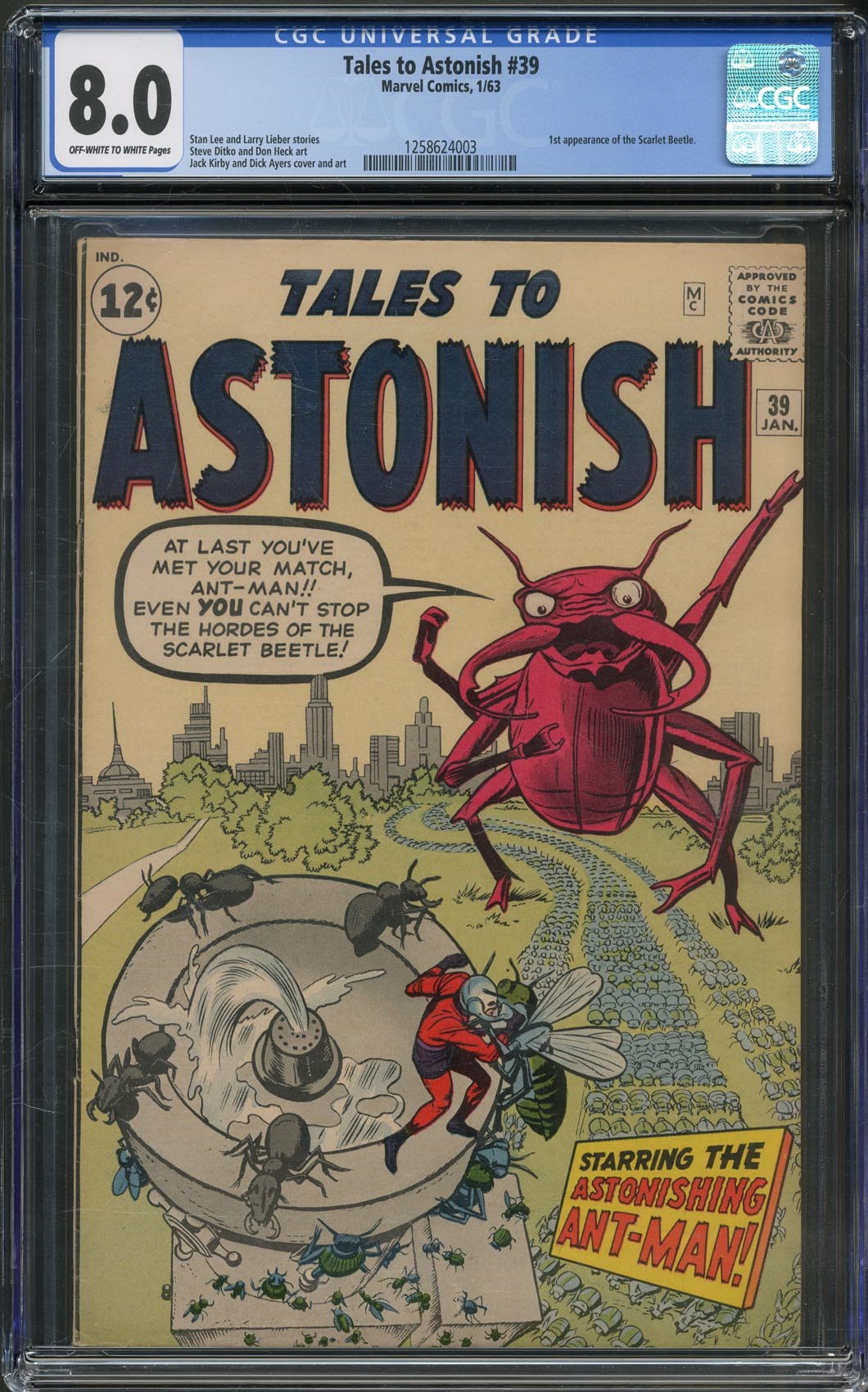 - Tales to Astonish #39 Featuring Ant Man (CGC 8)