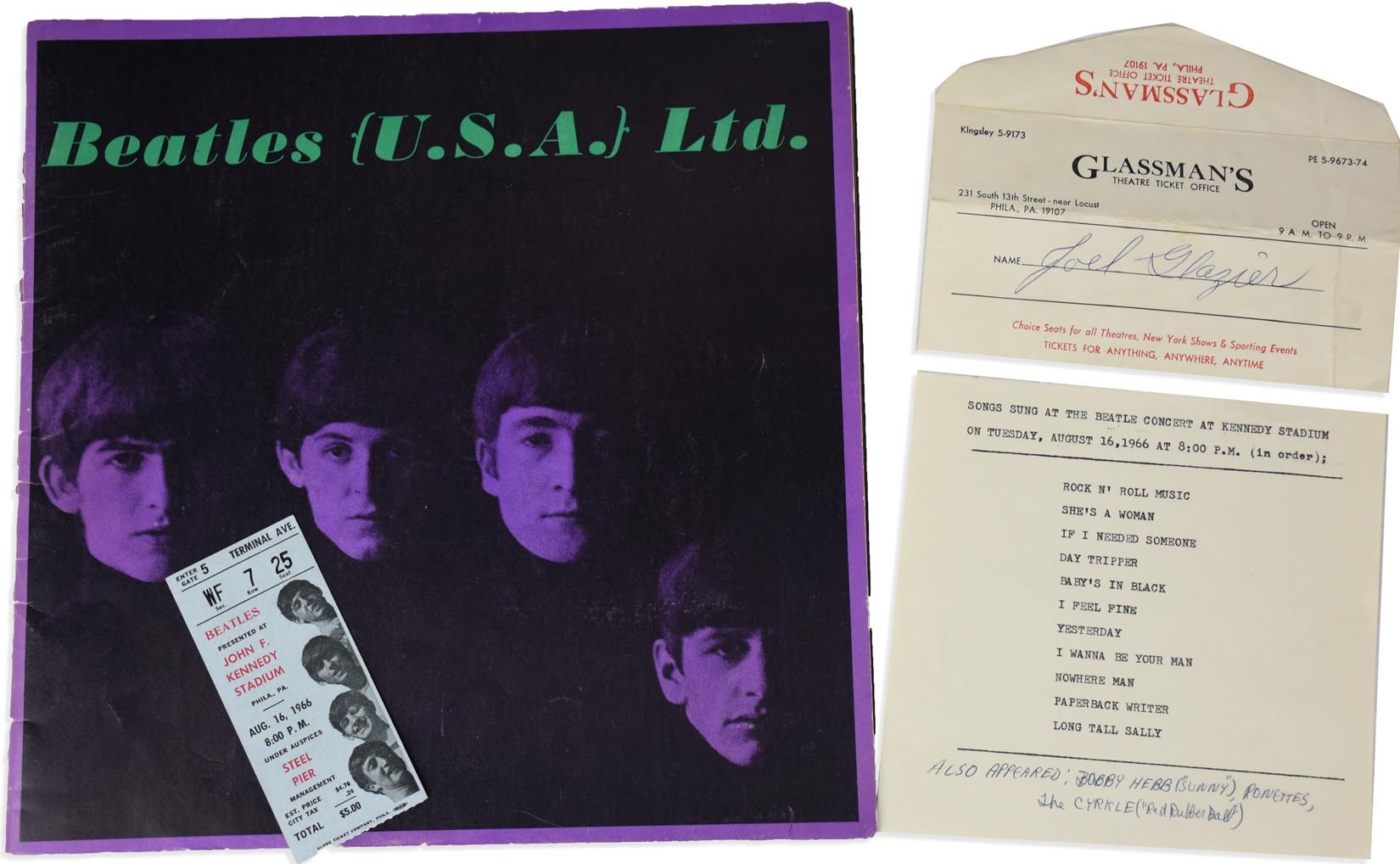 - 1960s Beatles U.S. Tour Collection (4)