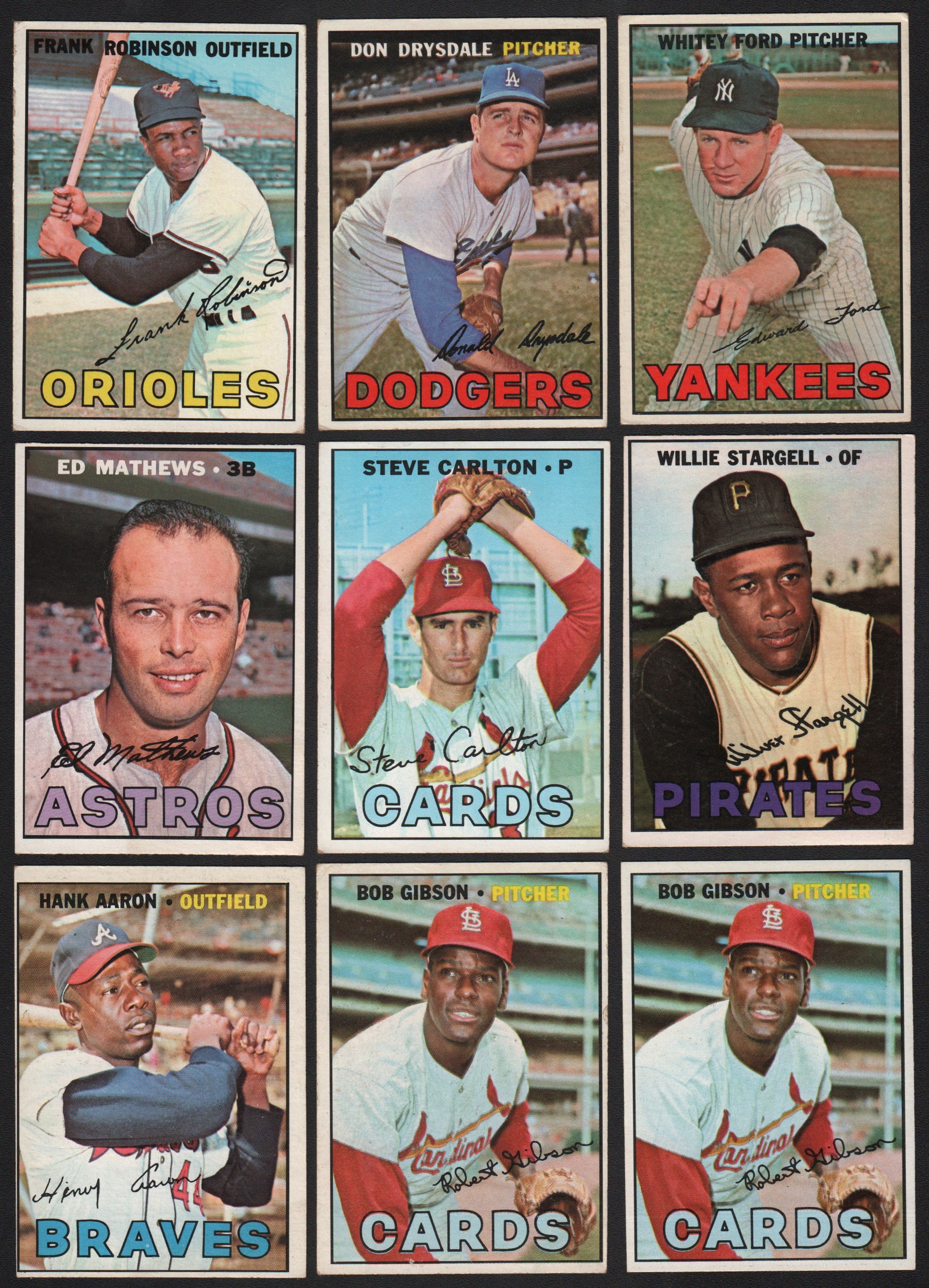 - 1967 Topps Lot of (38) with Stars