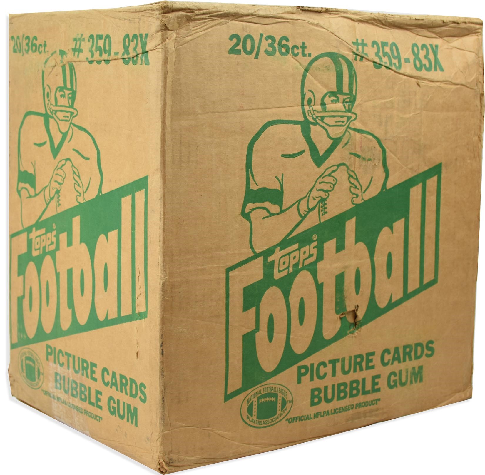 Unopened Wax Packs Boxes and Cases - 1983 Topps Football Unopened Wax Case