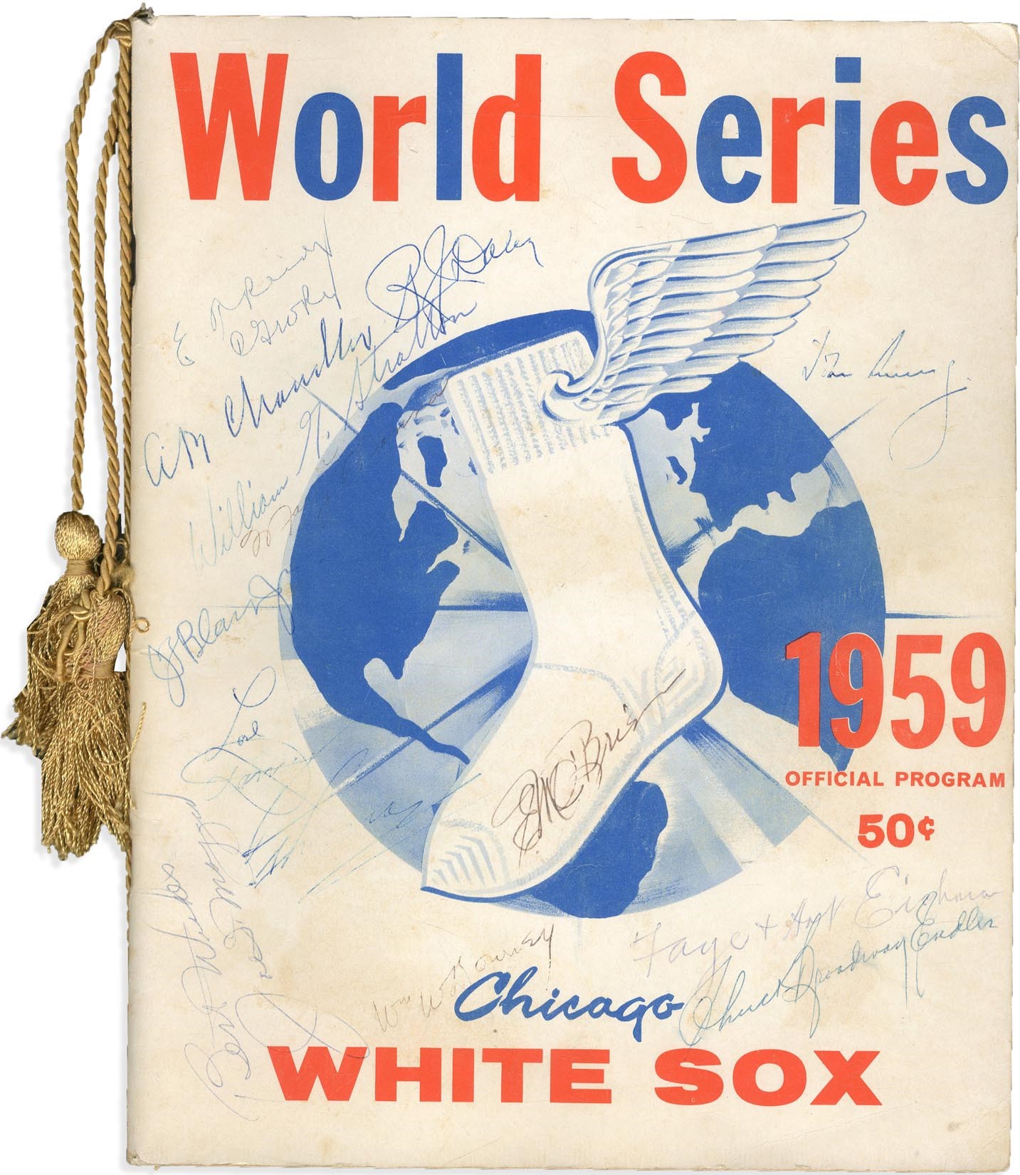 - 1959 World Series Signed Program with John F. Kennedy (PSA)