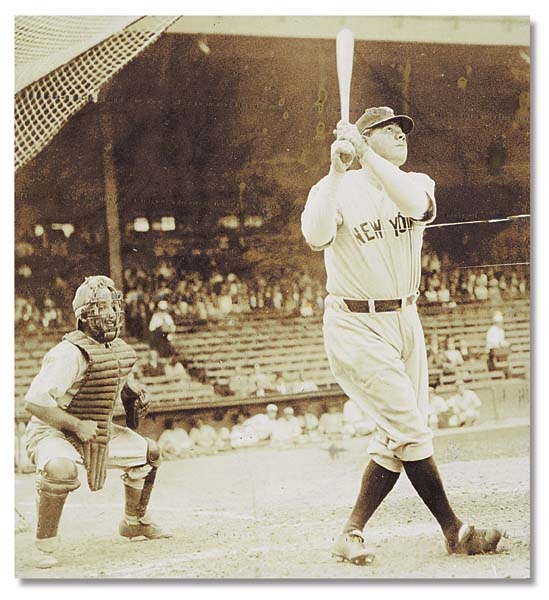 Japan - Babe Ruth in Negro League Game Photograph