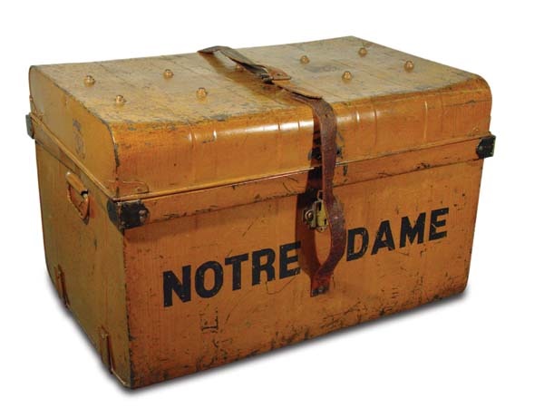 - 1920’s Notre Dame Equipment Trunk (19x19x28”)