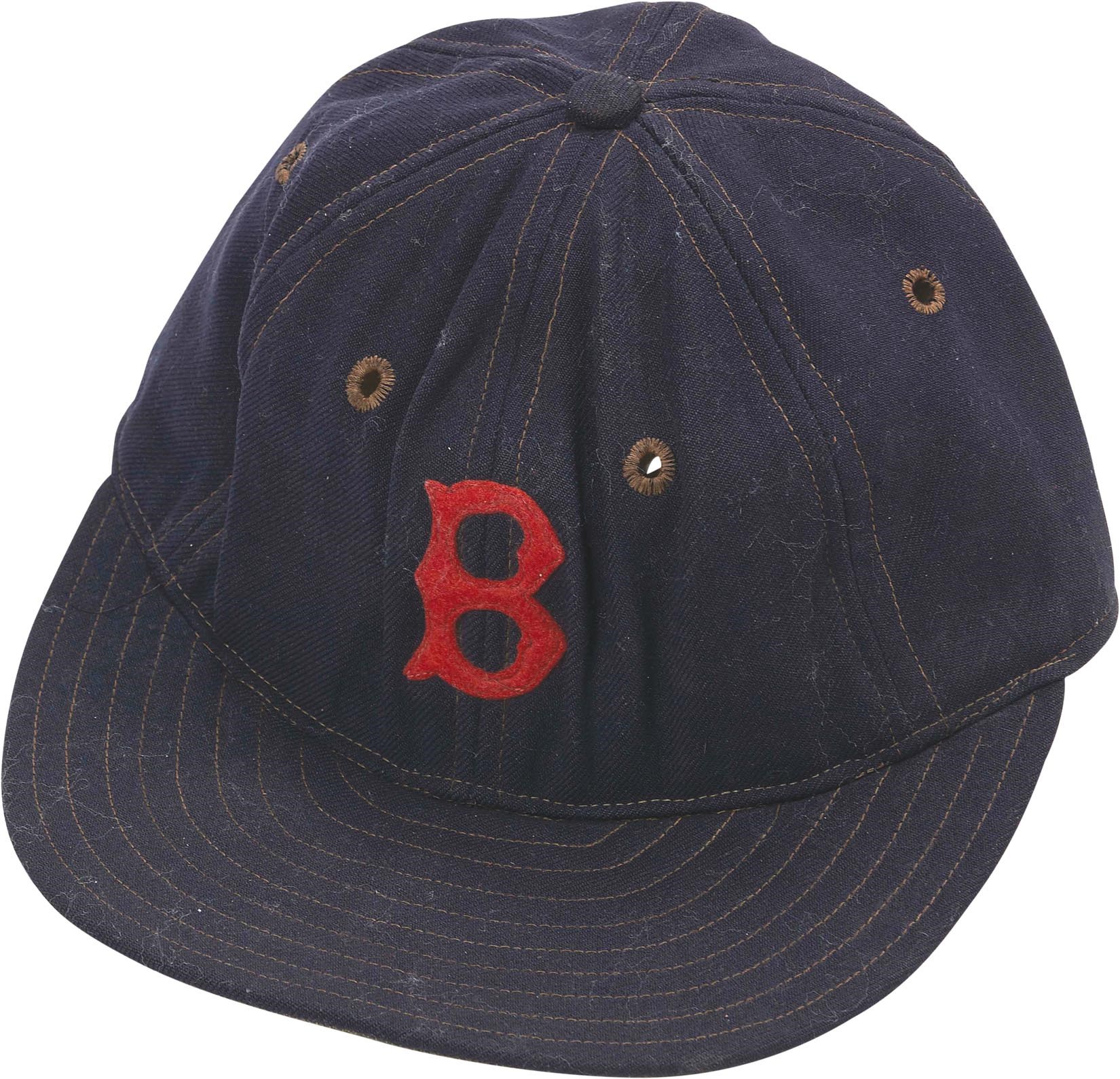 Boston Sports - Important 1941 Ted Williams Game Worn Red Sox Cap