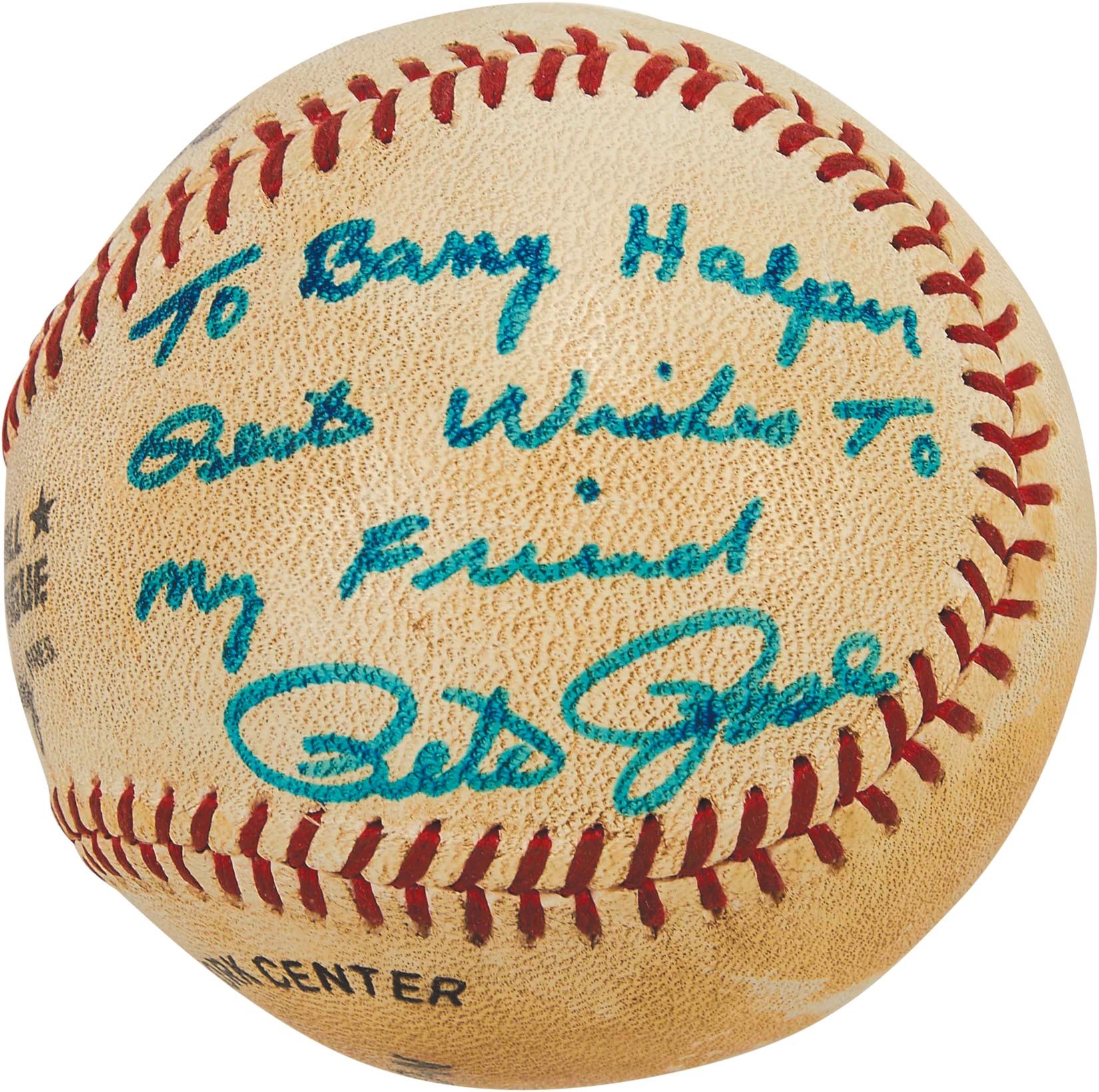 - Pete Rose 3,630th Hit Ball Tying Stan Musial for Most NL Hits - Gifted to Barry Halper (PSA)