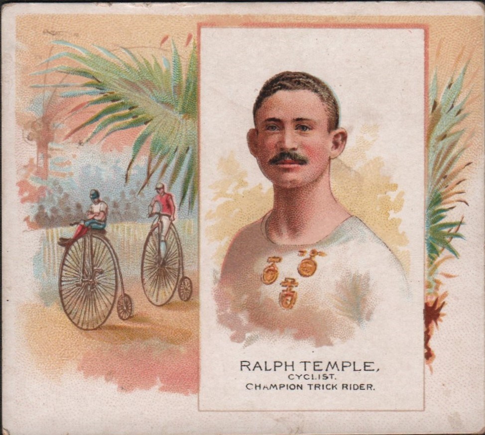 - 1889 1888 N43 Allen & Ginter Ralph Temple - Cyclist