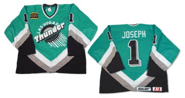 Hockey Sweaters - 1995-96 Curtis Joseph IHL Las Vegas Thunder Game Worn Jersey