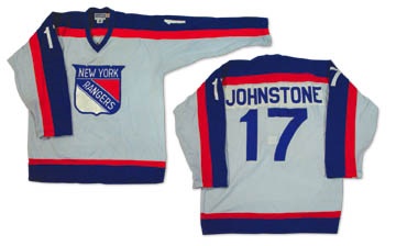 Hockey Sweaters - 1978 Ed Johnstone NY Rangers Game Worn Jersey