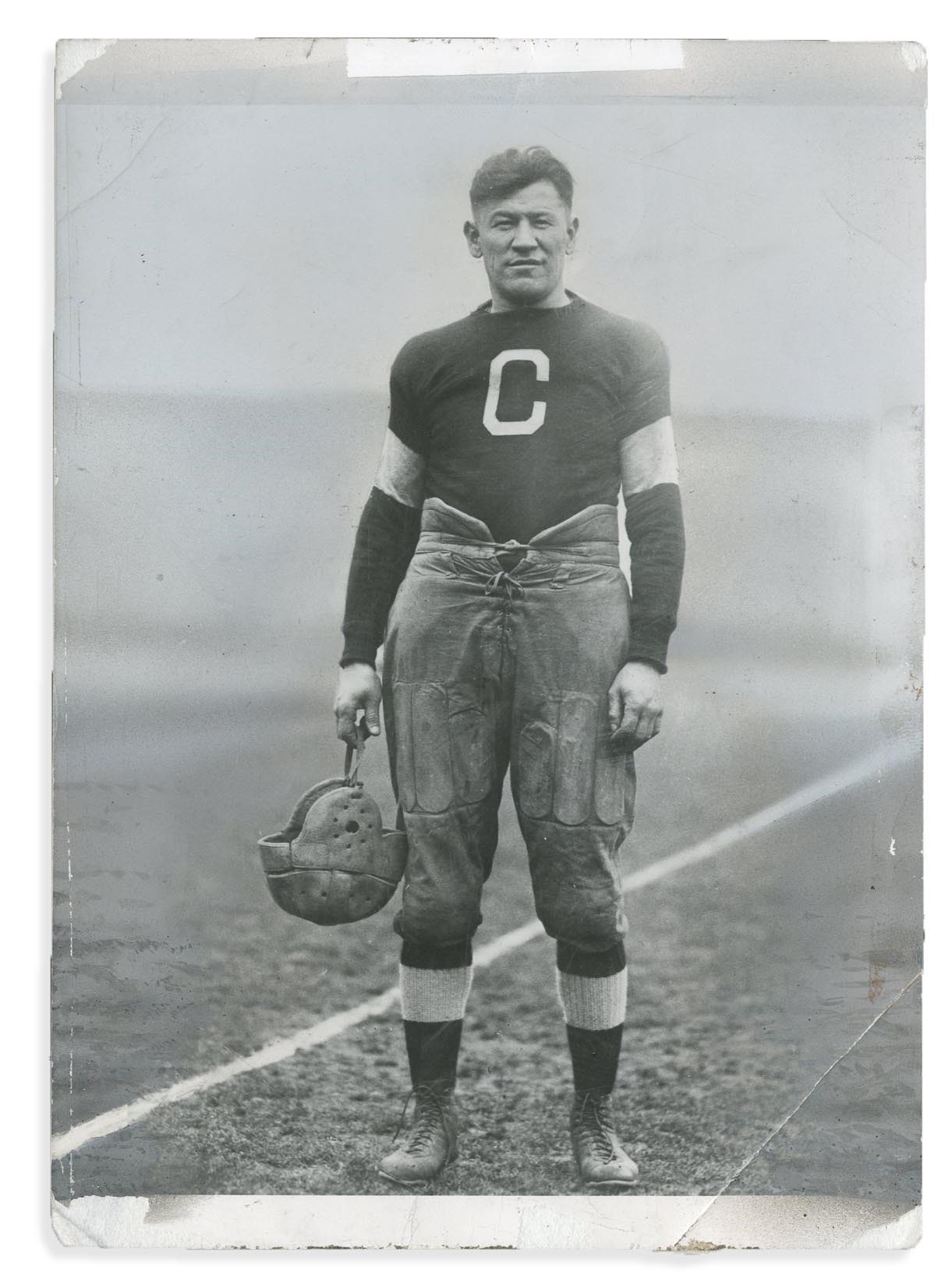Vintage Sports Photographs - Classic Jim Thorpe Canton Bulldogs Photo Type 1