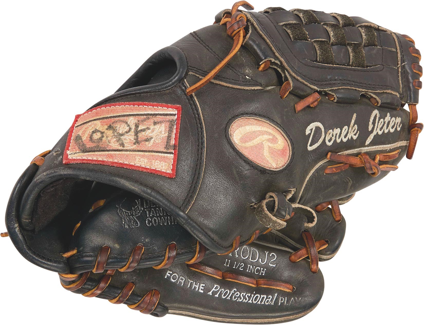 NY Yankees, Giants & Mets - Circa 2005 Derek Jeter Game Worn Glove from ex-Yankee w/his LOA