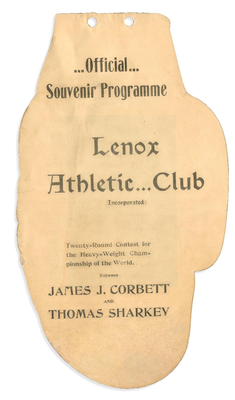 - 1898 Corbett-Sharkey Program