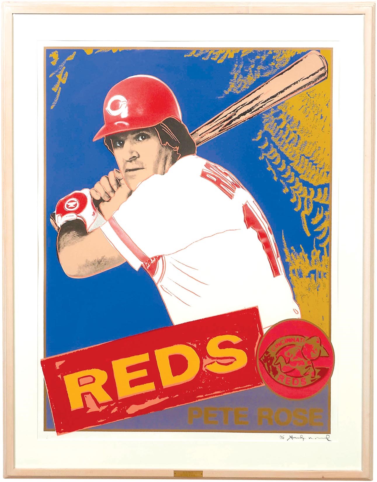 Pete Rose & Cincinnati Reds - Pete Rose Original Silkscreen by Andy Warhol (#30/50)