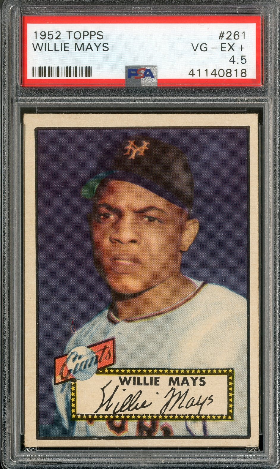 Baseball and Trading Cards - 1952 Topps Willie Mays #261 Rookie (PSA VG-EX+ 4.5)