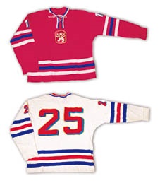 Hockey Sweaters - 1970’s Czech National Team Game Worn Jerseys (2)