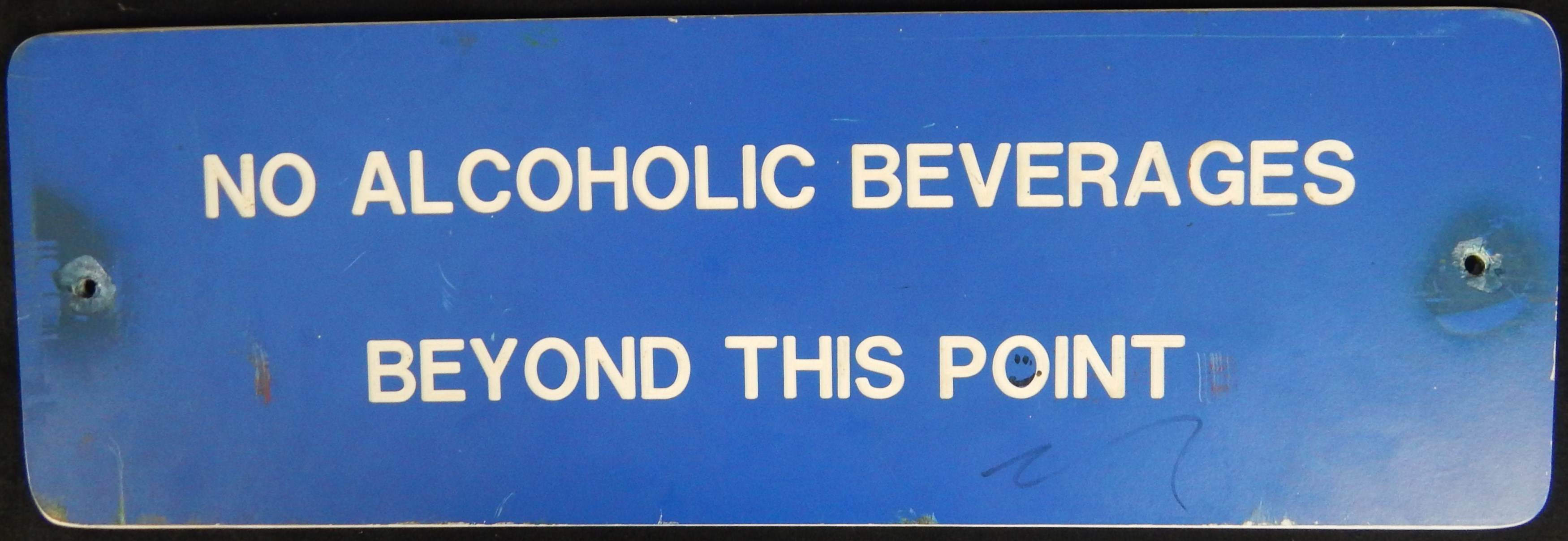 Maple Leaf Gardens Sign "No Alcoholics" Sign
