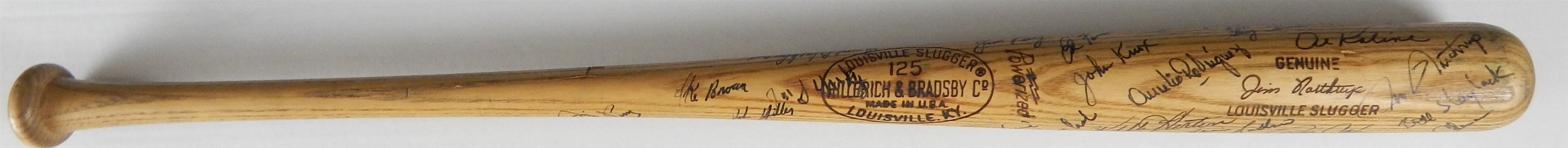 1973 Jim Northrup Detroit Tigers Game Used and Team Signed Bat