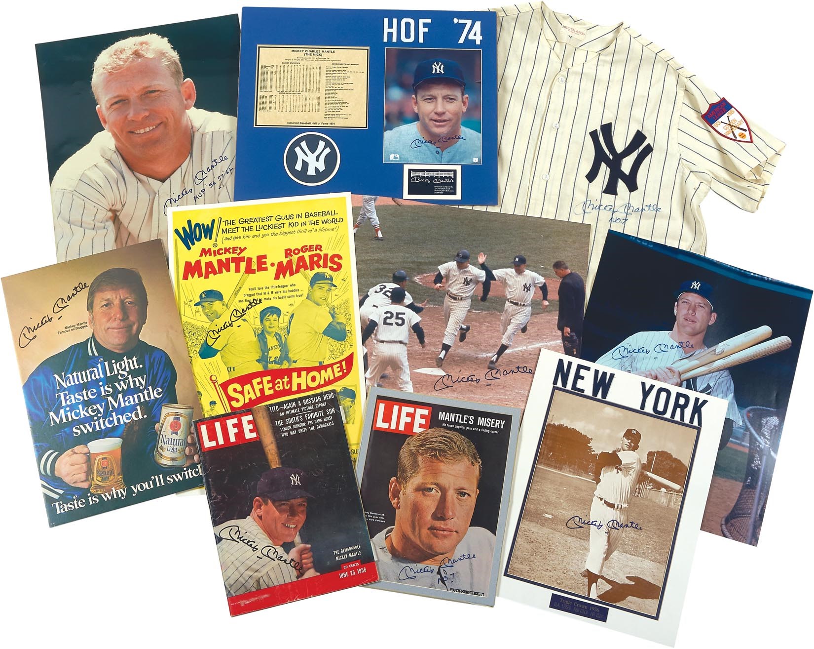 High Quality Mickey Mantle Autograph Collection (24)