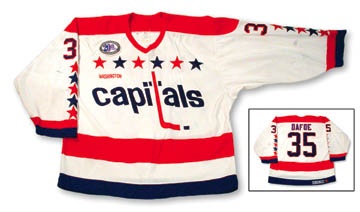 1993-94 Byron Dafoe Washington Capitals Game Worn Rookie Jersey