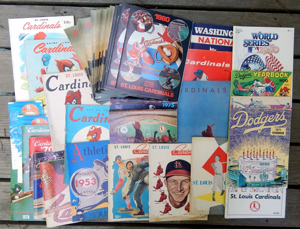 Baseball Publications - 1950s-80s St. Louis Cardinals Yearbooks and More (100+)