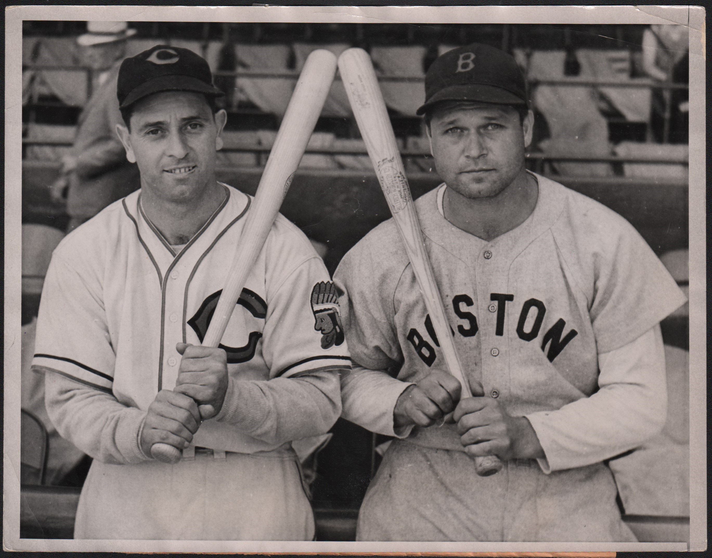 - 1938 All Star Game w/Jimmy Foxx and Earl Averill Type I Photograph