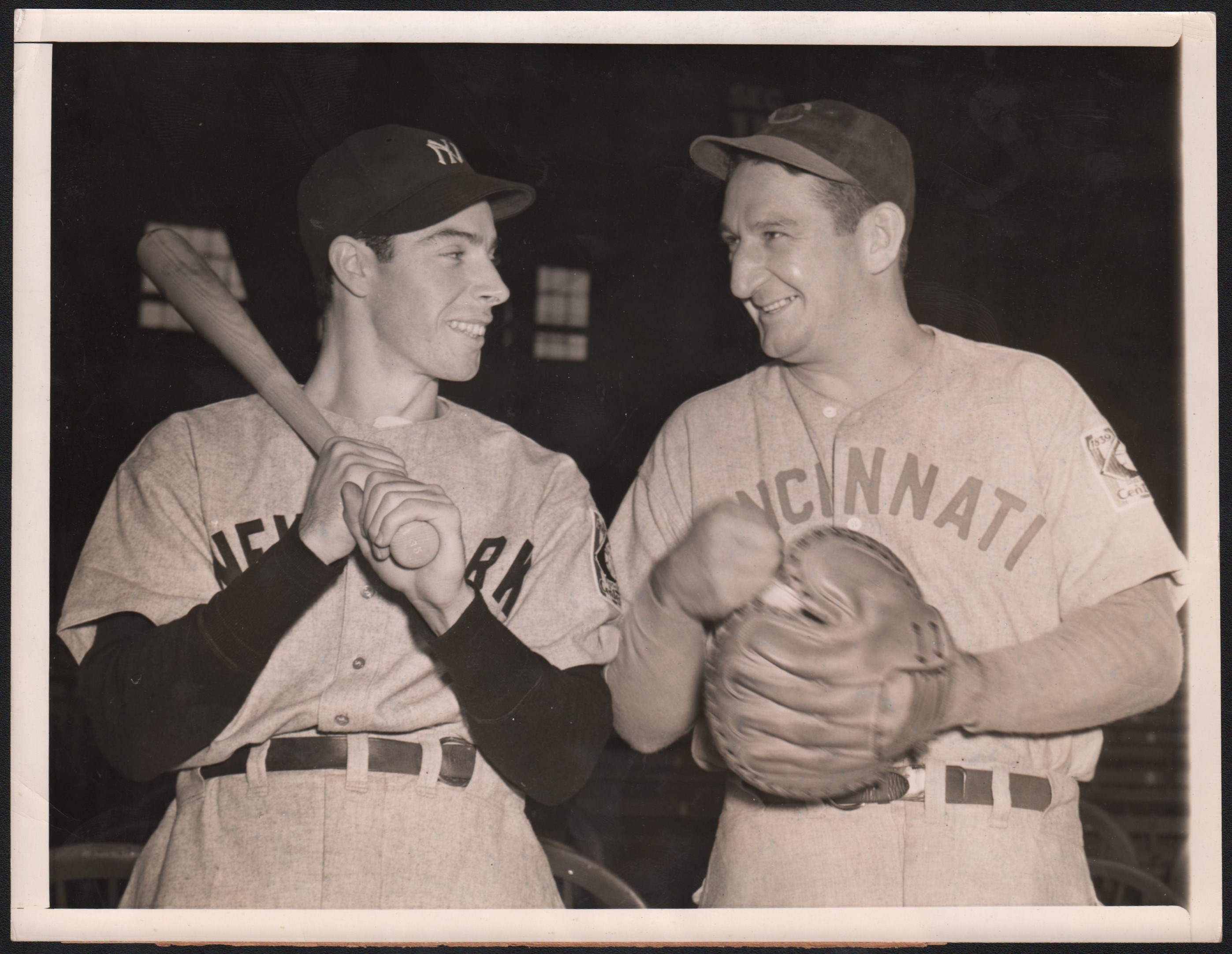 - Joe DiMaggio and Ernie Lombardi World Series Type I Photo