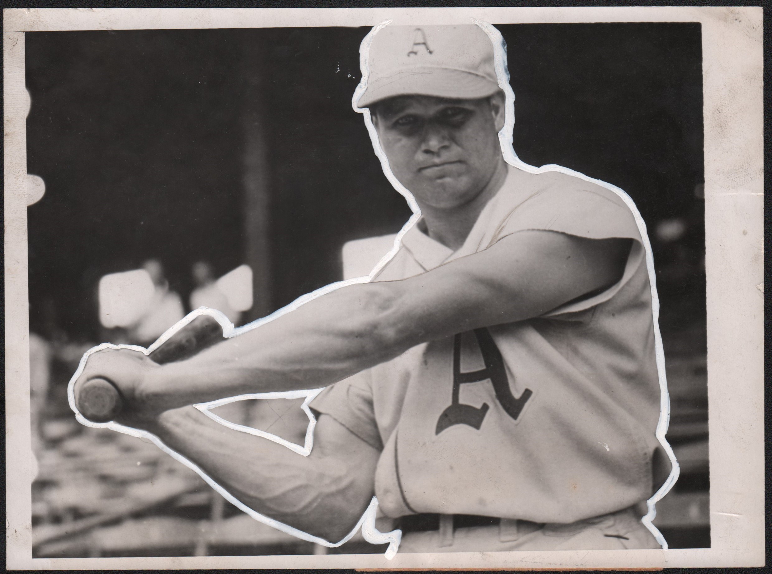 - Early Jimmy Foxx "Baseball Magazine" Original Art & Type I Photograph