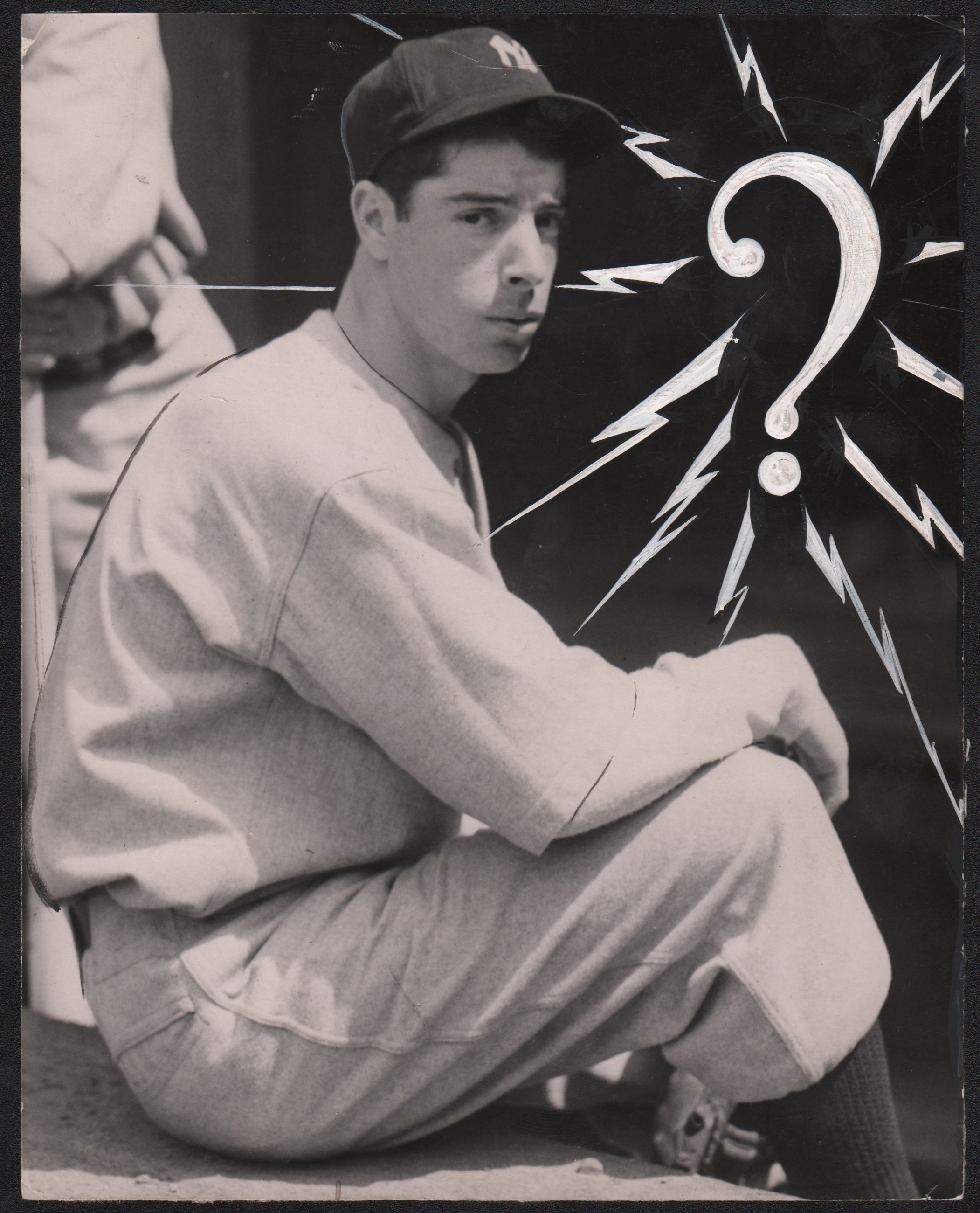 - 1936 Joe DiMaggio "????" ROOKIE Type I Photograph