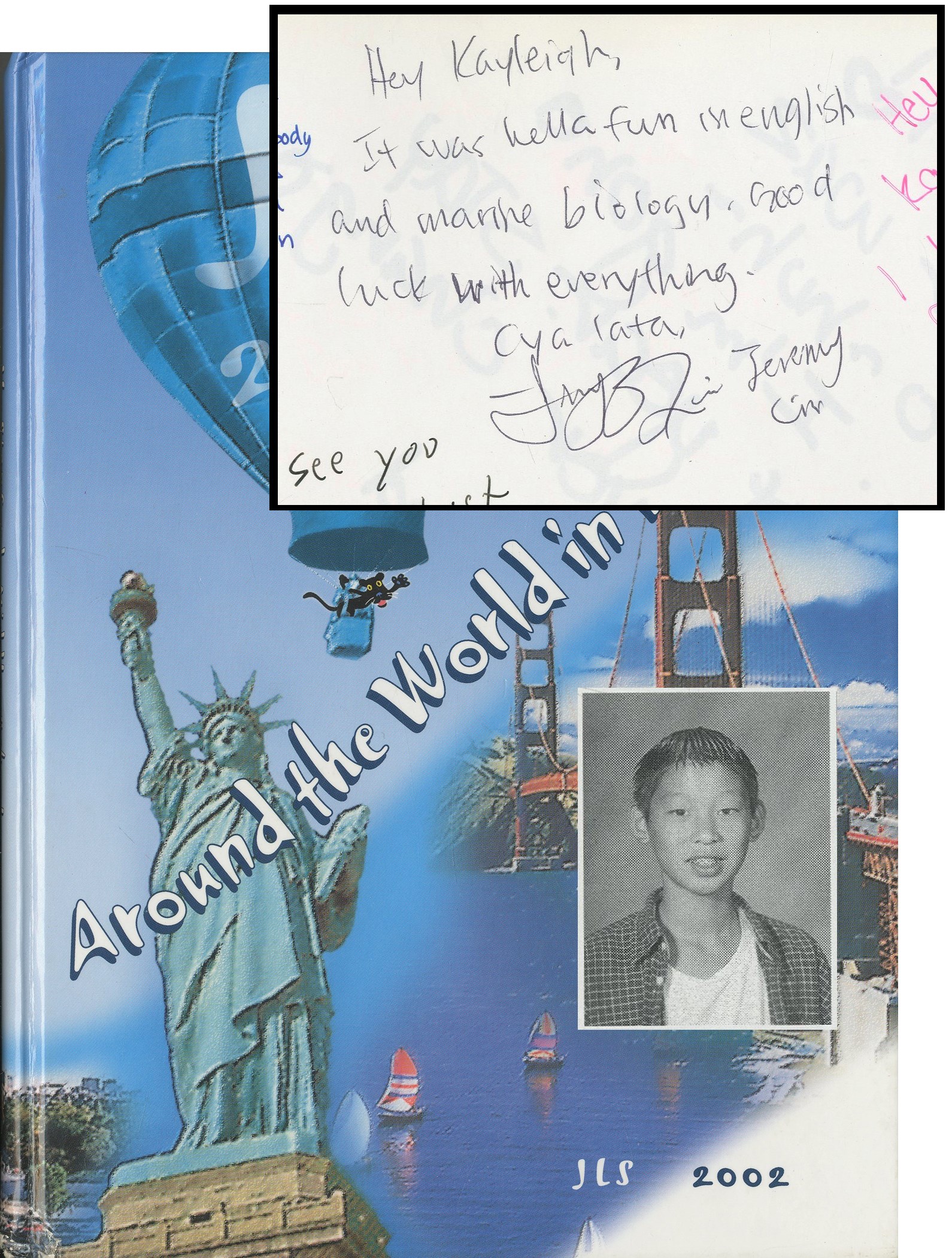 - Jeremy Lin Signed 2002 Middle School Yearbook