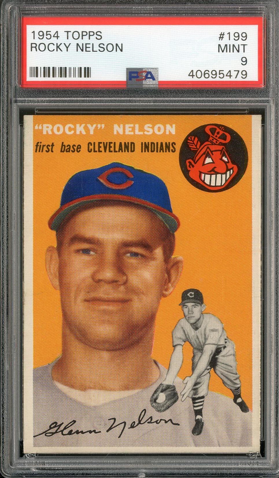 Baseball and Trading Cards - 1954 Topps #199 Rocky Nelson - PSA MINT 9