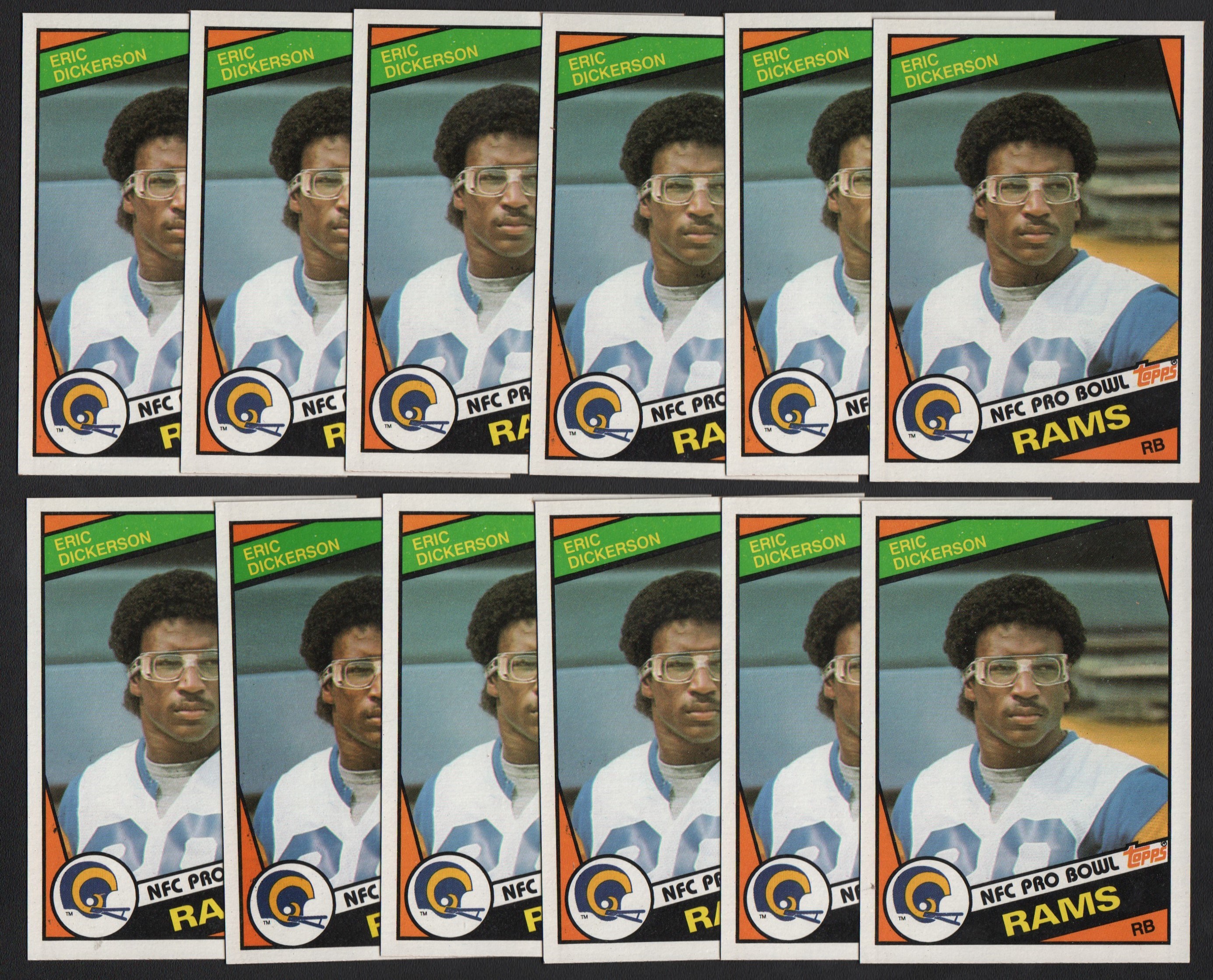 - 1984 Topps Football #280 Eric Dickerson Rookie Card Collection (50)