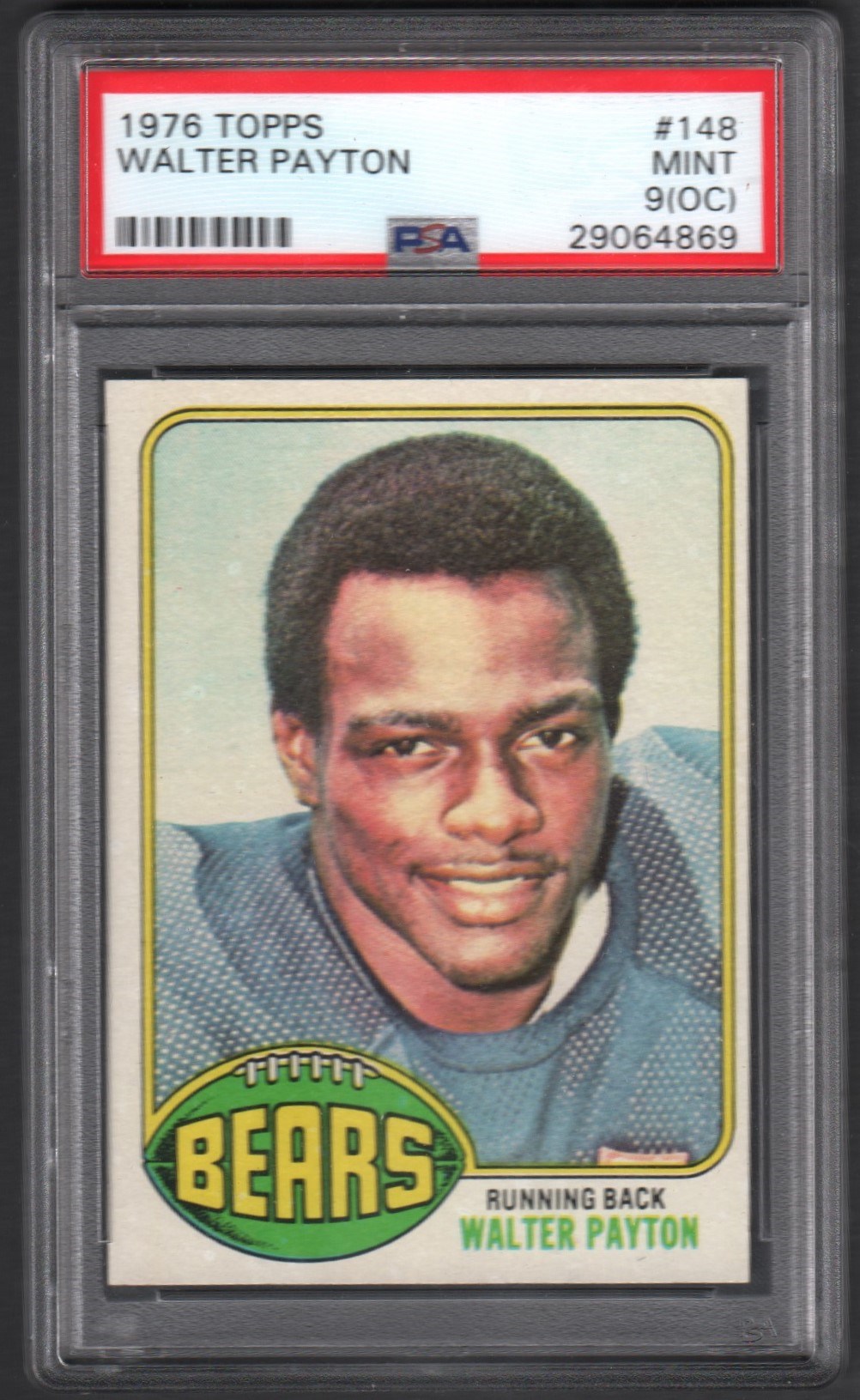 - 1976 Topps Football Complete Set (528) with Walter Payton RC PSA 9 OC
