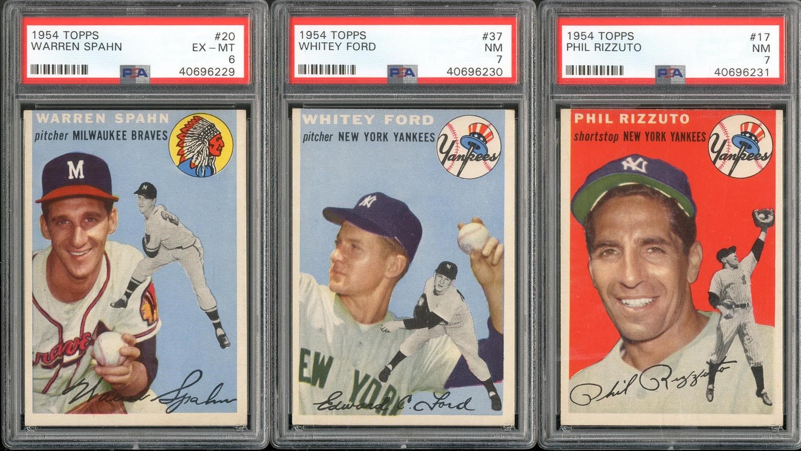 - 1953 Topps PSA NM 7 Graded Collection (24)