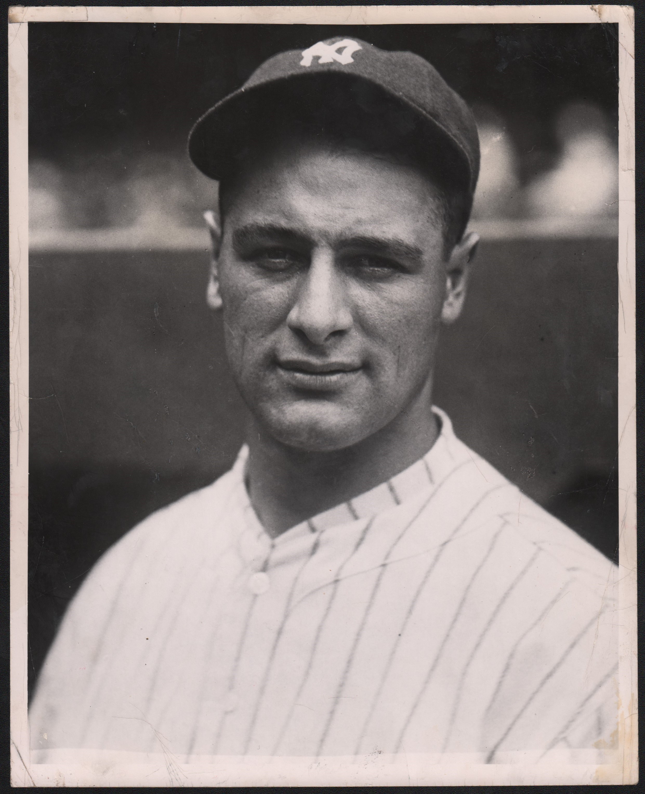 1927 The Eyes of Lou Gehrig 8x10 Photo by Charles Conlon First Generation from Original Negative