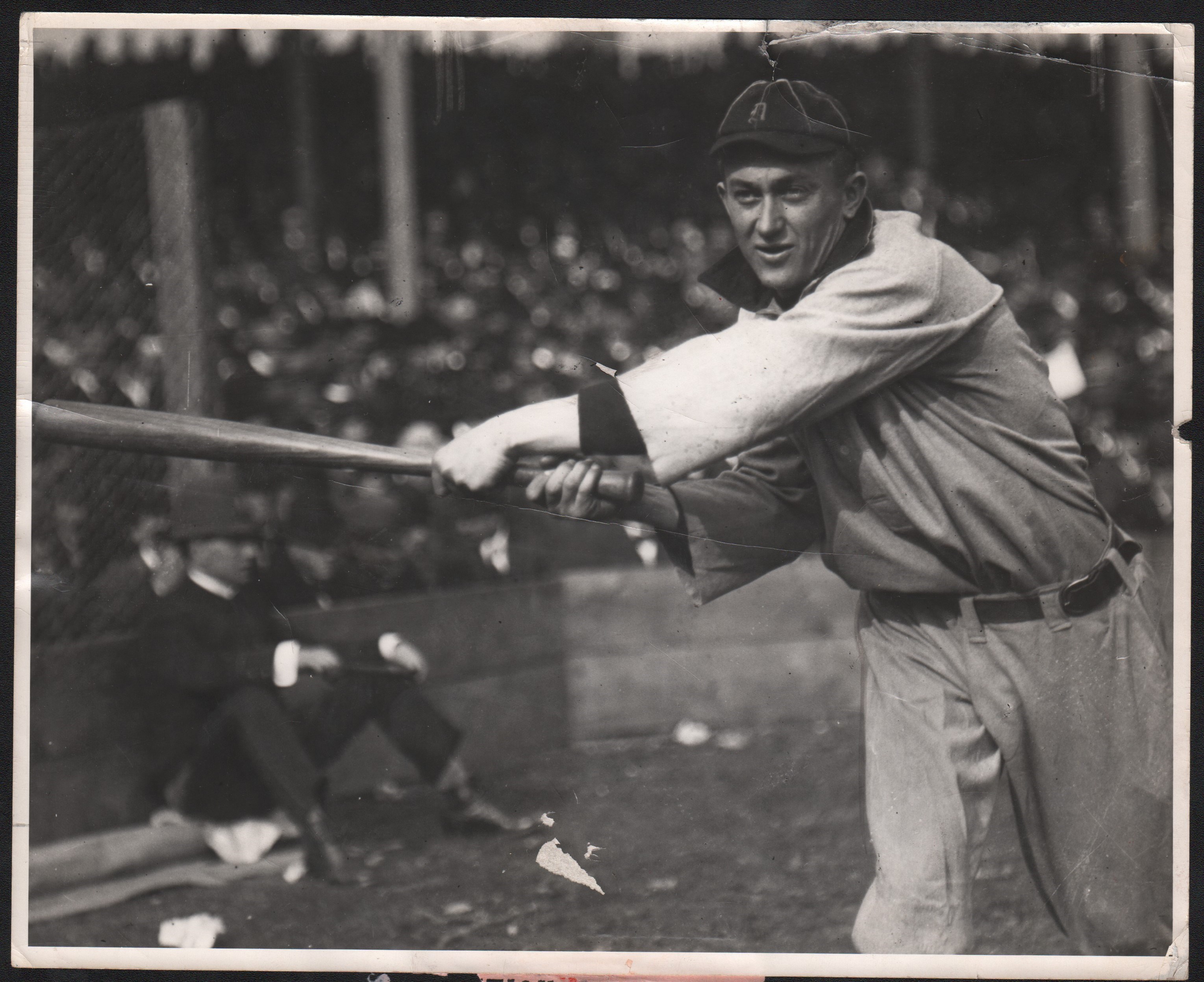 - 1907 Ty Cobb in Full Swing Type I Photograph