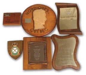 J.C. Tremblay’s Collection of Career Plaques & Awards (12)