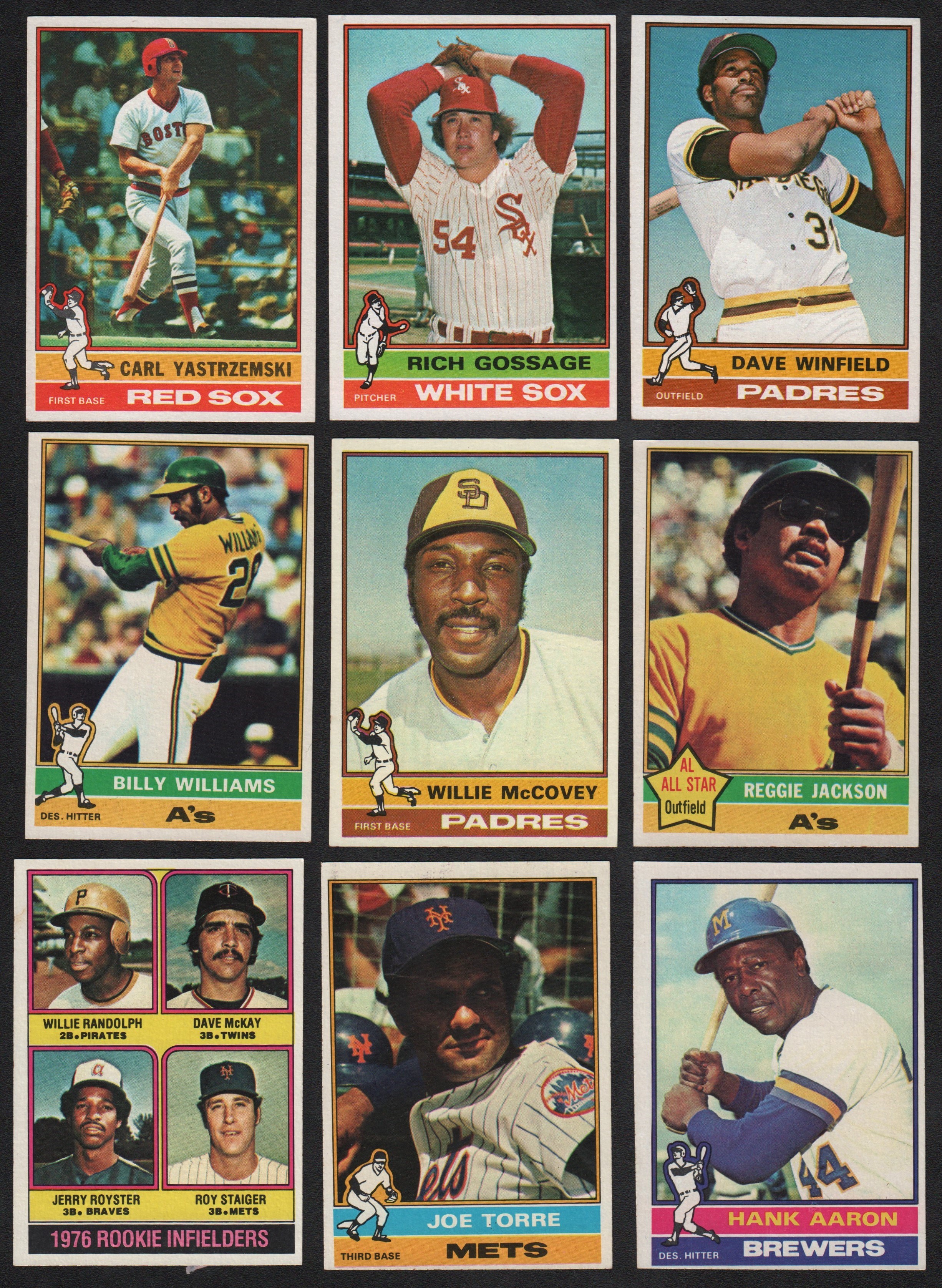 - 1976-83 Topps Rookie Card and HOFer Collection with Boggs Gwynn and Sandberg