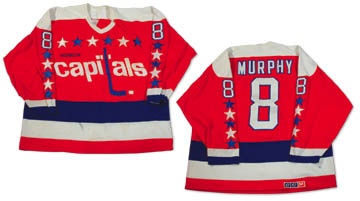 - 1980’s Larry Murphy Washington Capitals Game Worn Jersey