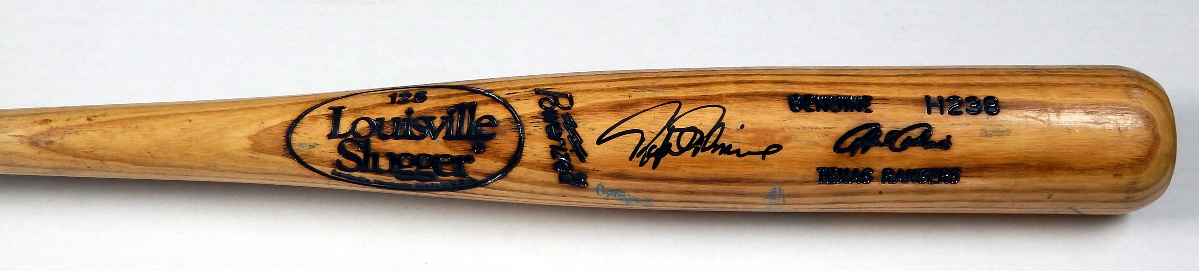 Early 1990s Rafael Palmeiro Signed Game Used Bat