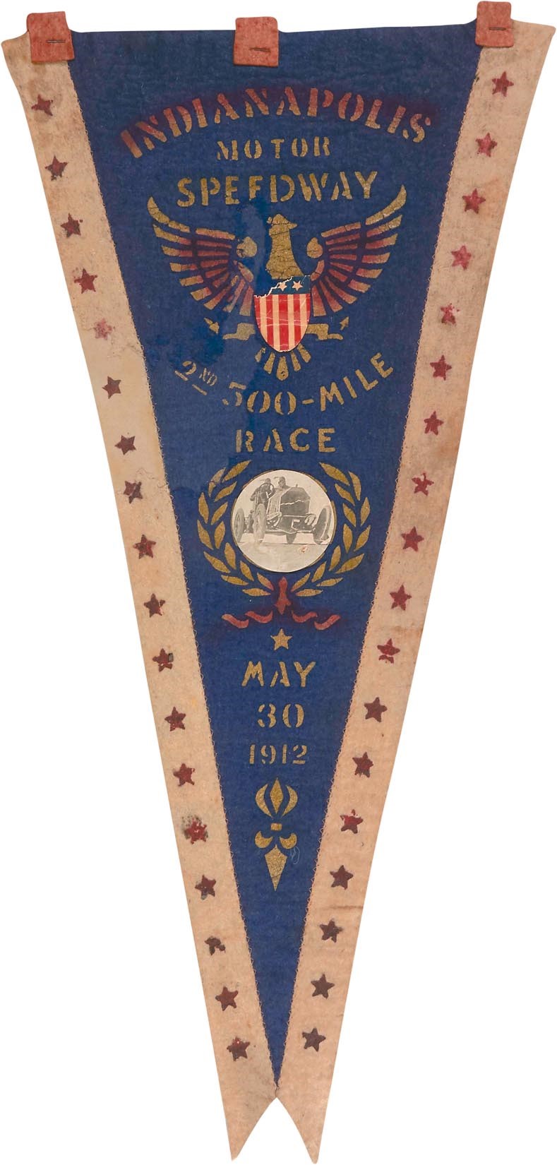 Olympics and All Sports - Fabulous 1912 Indianapolis 500 Pennant
