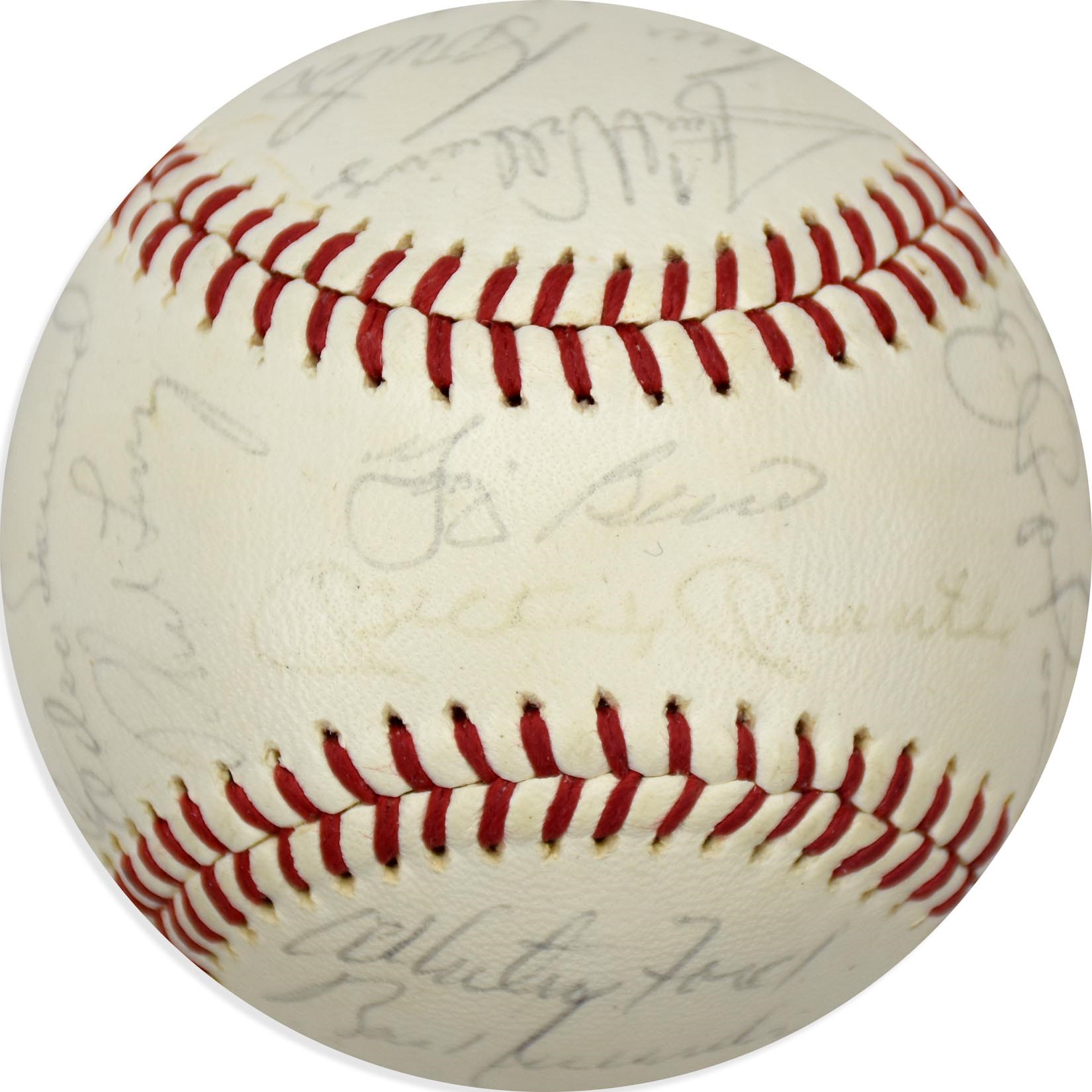 NY Yankees, Giants & Mets - 1964 New York Yankees American League Champions Team-Signed Baseball (PSA)
