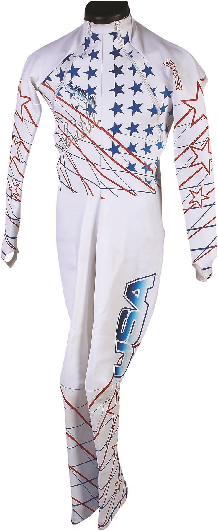 Olympics and All Sports - Bode Miller Signed 2014 Sochi Olympics Race Worn Suit
