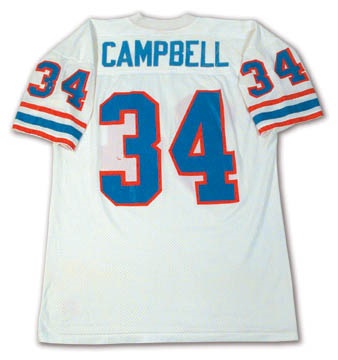1981 Earl Campbell Game Worn Home Jersey