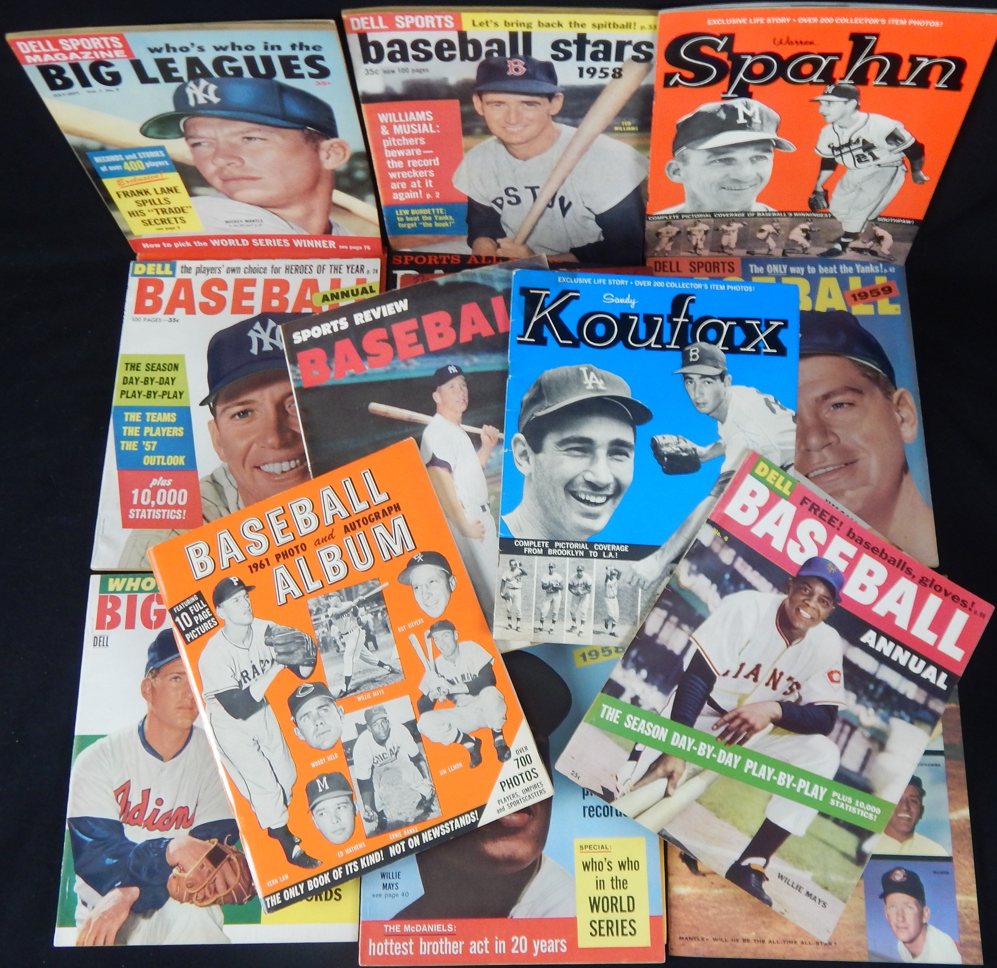 Baseball Publications - HIGH GRADE 1950s Baseball Publication Collection (17)