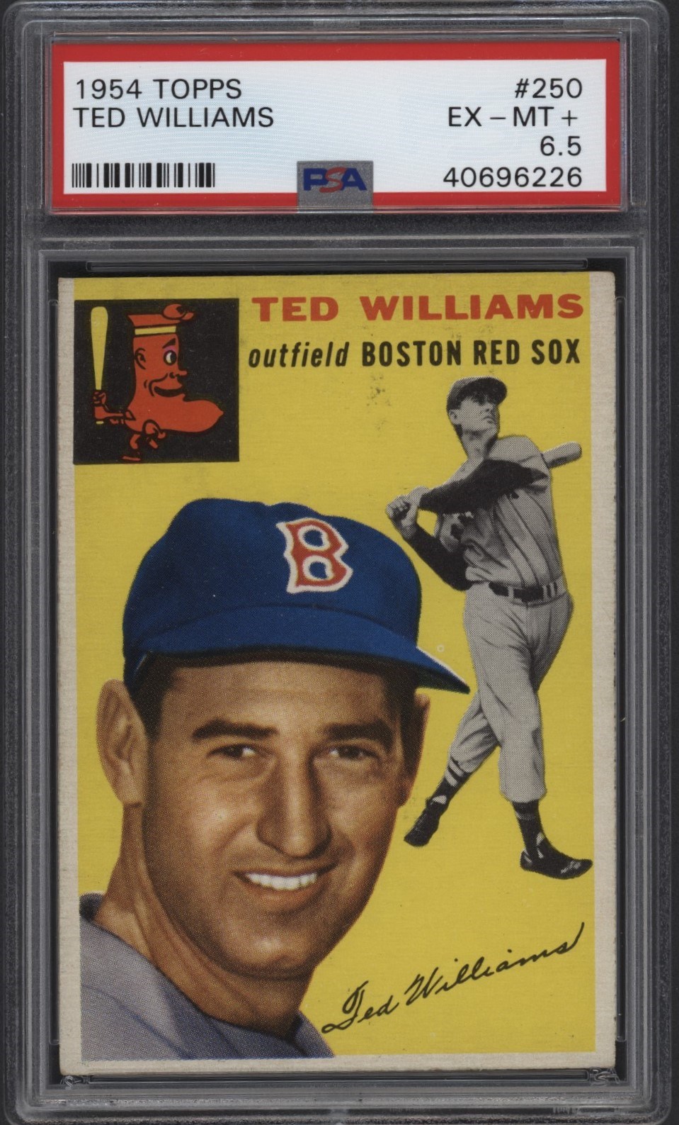 - 1954 Topps #250 Ted Williams - PSA EX-MT+ 6.5