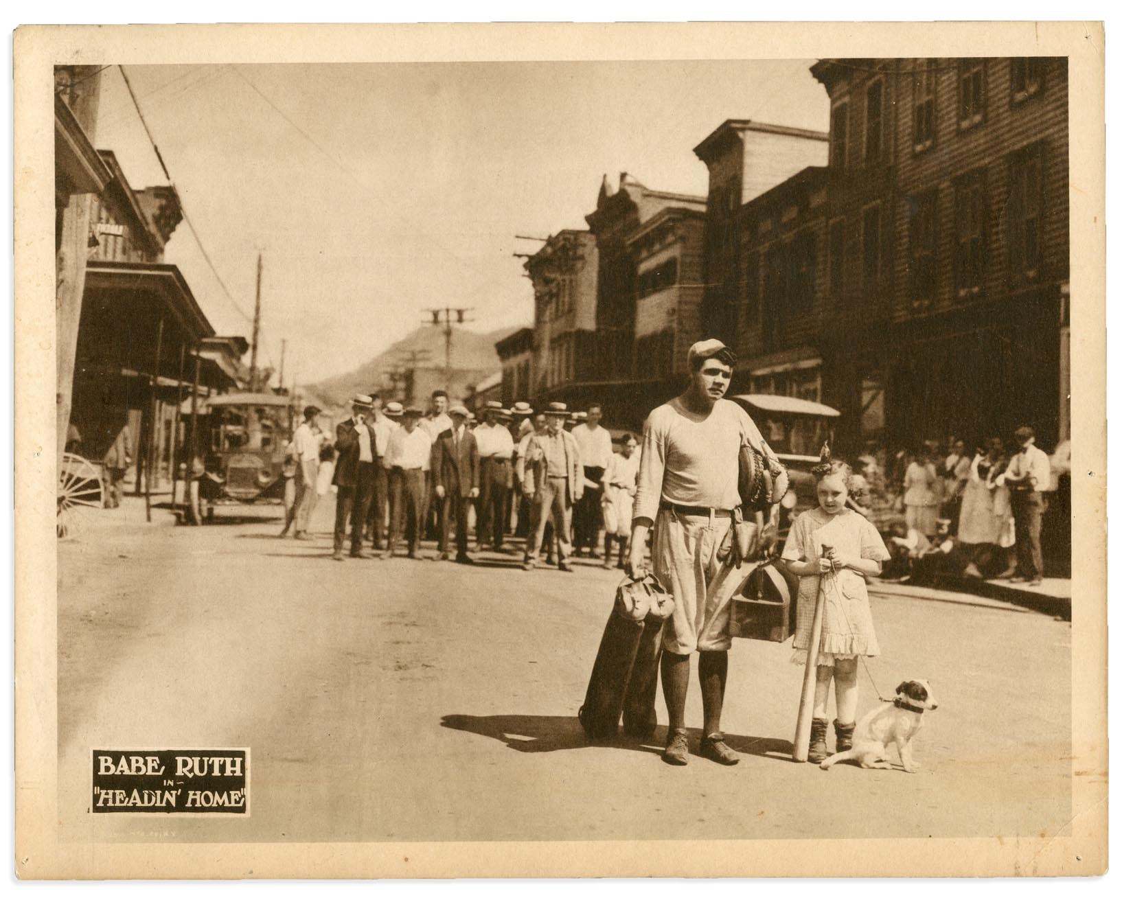 - 1920 Babe Ruth in "Heading Home" Lobby Card