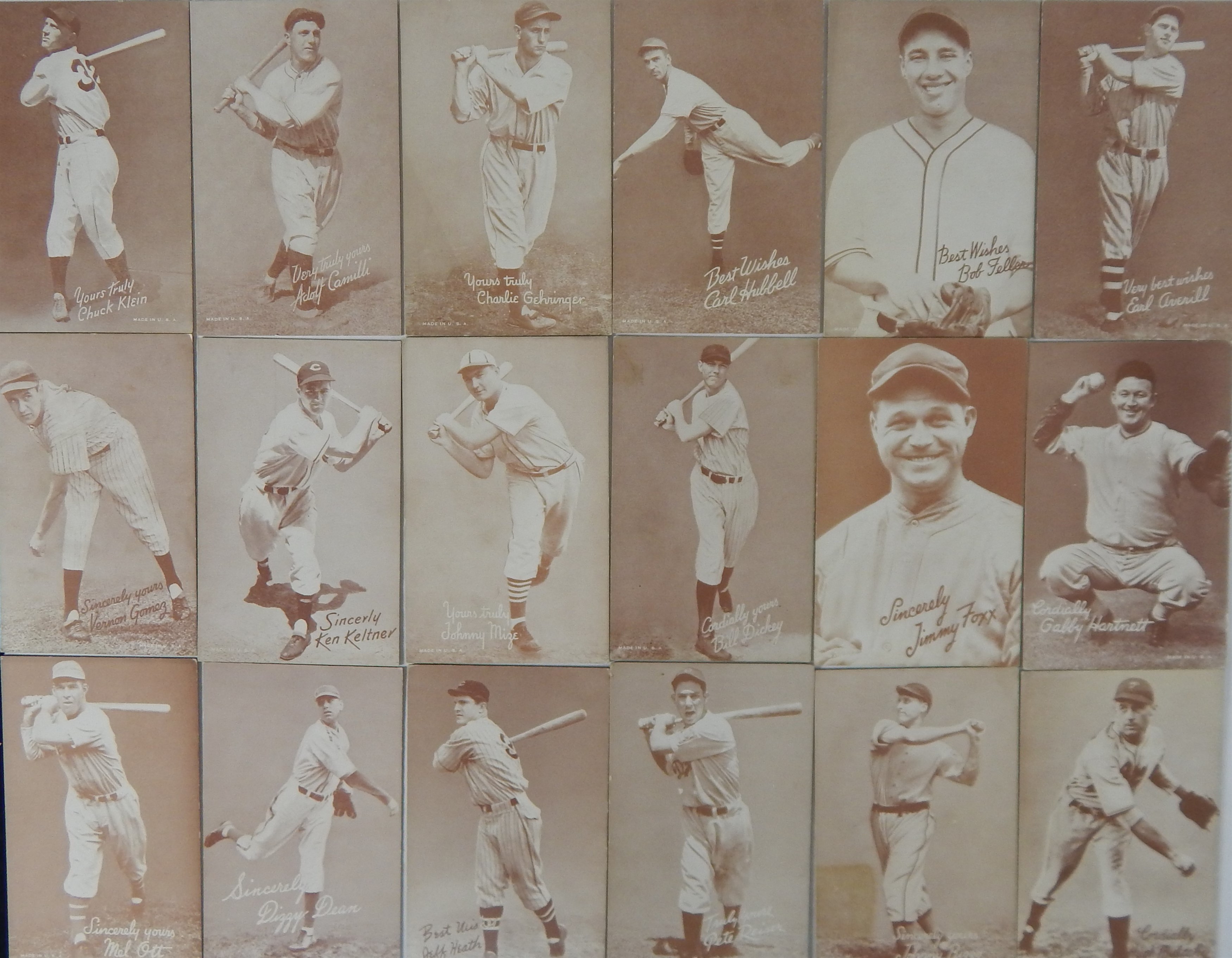 Baseball and Trading Cards - 1939-46 Exhibit Salutation Collection (18)